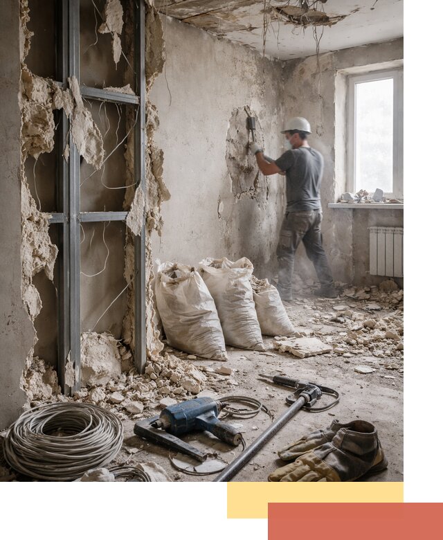 Профессиональный демонтаж зданий и конструкций в волжском