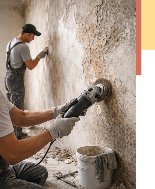 Снятие и удаление краски со стен в волжском от 2127 руб. — ОТДЕЛОЧНИК-Влж