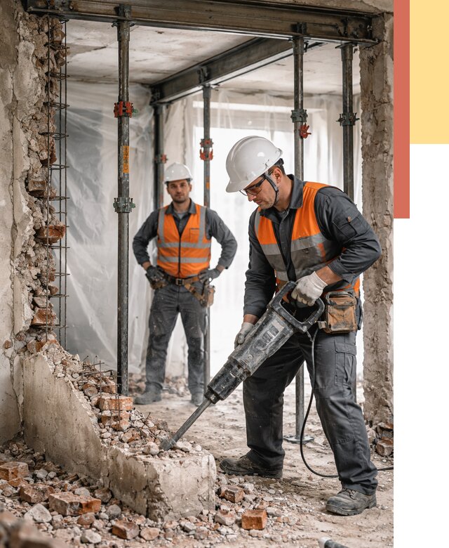 Снос несущих стен в волжском от 10383 руб. — демонтаж несущей стены под ключ | ОТДЕЛОЧНИК-Влж