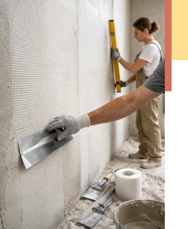 Армирование стен стеклосеткой в волжском от 3242 руб. под ключ | ОТДЕЛОЧНИК-Влж