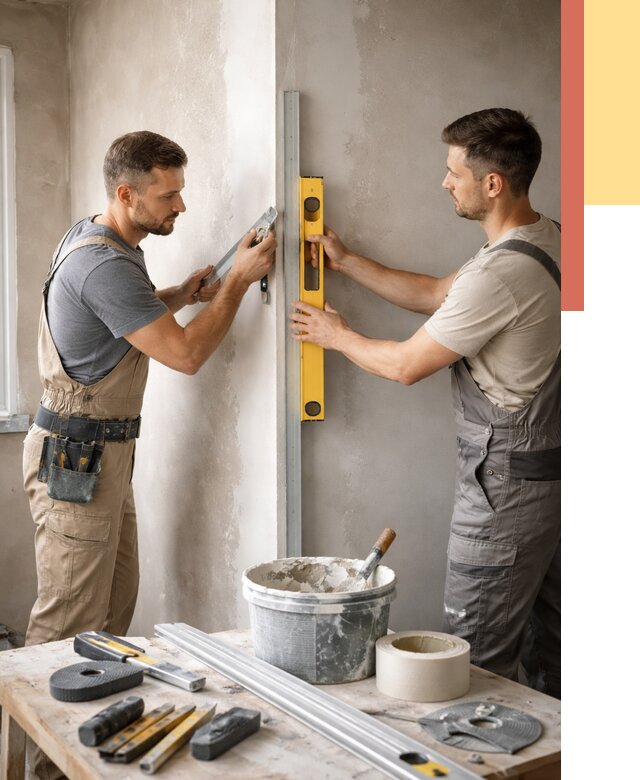 Выведение углов стен в волжском от 1874 руб. быстро и недорого | ОТДЕЛОЧНИК-Влж