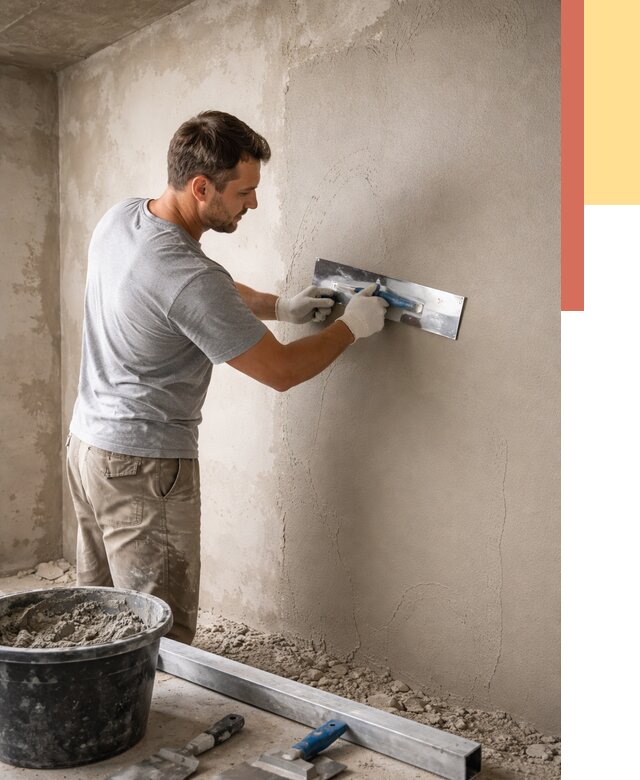 Штукатурка стен без маяков в волжском от 7294 руб/м2 — услуги и цена | ОТДЕЛОЧНИК-Влж