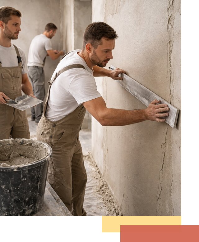 Штукатурка стен без маяков в волжском быстро и качественно