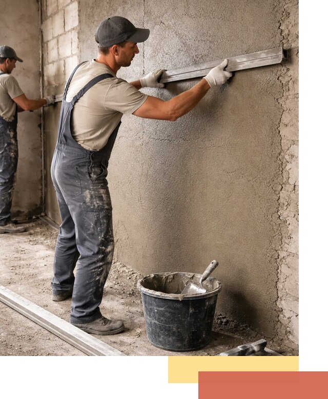Штукатурка стен цементно-песчаная в волжском профессионально