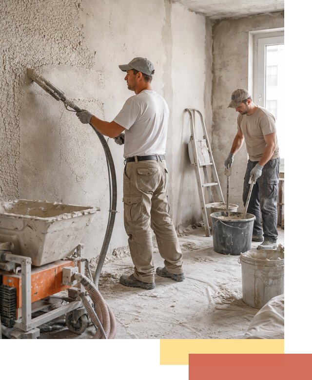 Машинная штукатурка стен в волжском — быстро и качественно