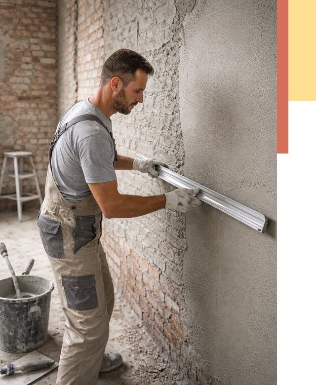 Штукатурка кирпичных стен в волжском от 4559 руб/м2 — быстро и недорого | ОТДЕЛОЧНИК-Влж