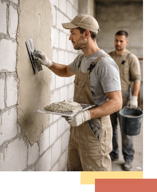 Штукатурка стен из газобетона в волжском под ключ