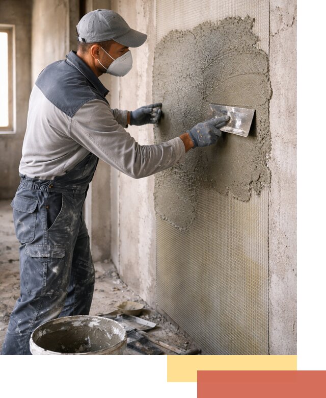 Штукатурка стен по сетке в волжском под ключ качественно и быстро