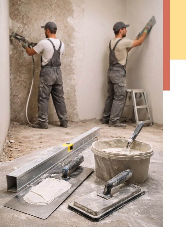 Штукатурка стен под обои в волжском от 4559 руб./м2 — выравнивание под обои | ОТДЕЛОЧНИК-Влж