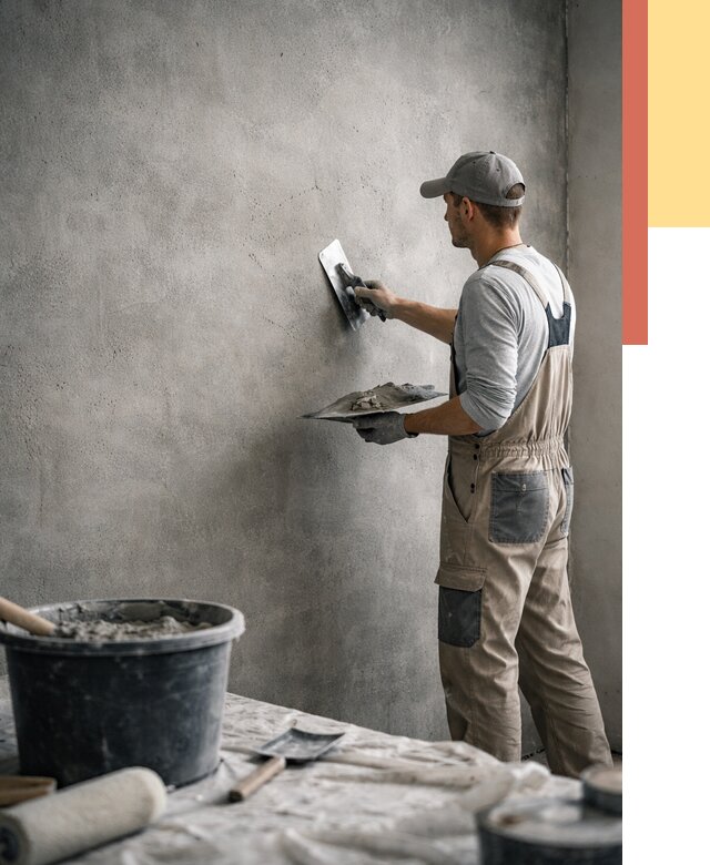 Декоративная штукатурка под бетон в волжском от 2533 руб./м² — нанесение под ключ | ОТДЕЛОЧНИК-Влж