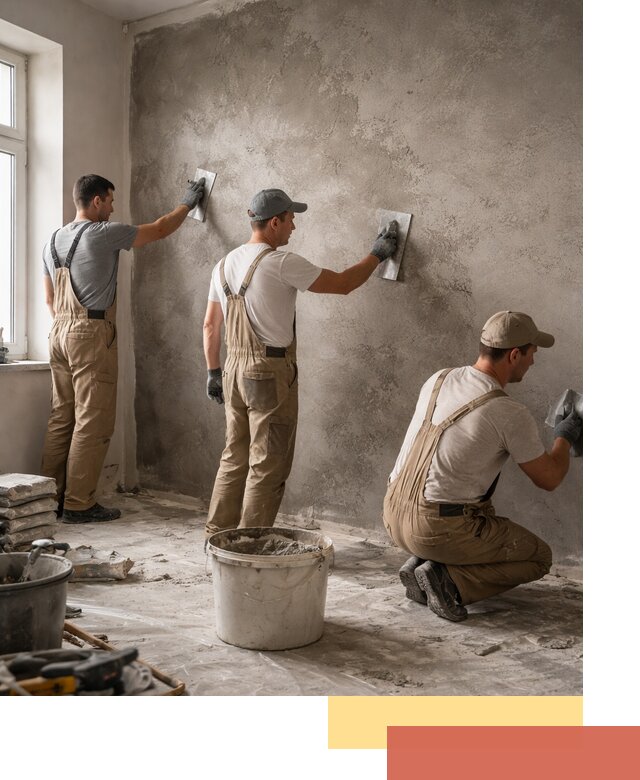 Декоративная штукатурка под бетон в волжском для стен и потолков