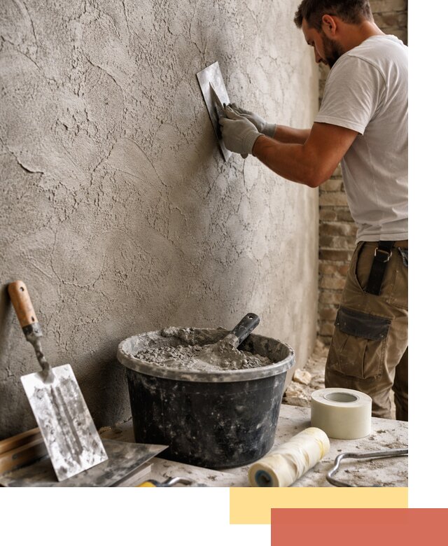 Декоративная штукатурка лофт в волжском — отделка стен и потолков