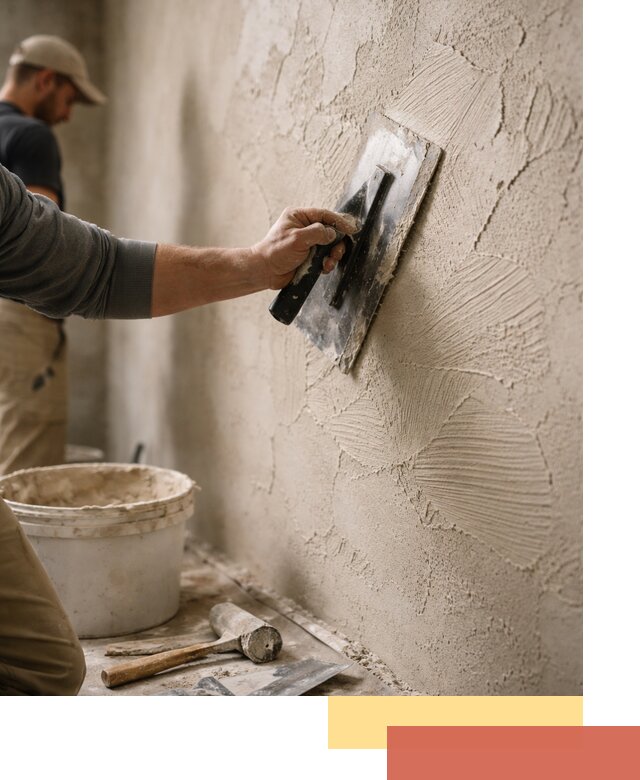 Фактурная штукатурка стен в волжском — монтаж, отделка, реставрация