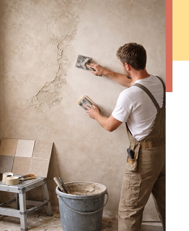 Ремонт декоративной штукатурки в волжском от 4559 руб. под ключ | ОТДЕЛОЧНИК-Влж