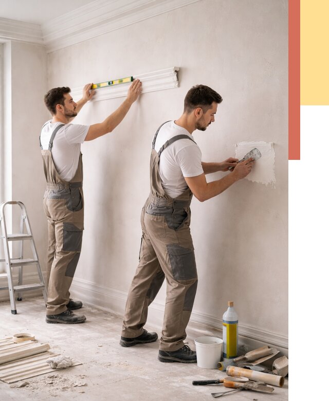 Монтаж лепнины на стены в волжском от 4559 руб. — недорого, быстро | ОТДЕЛОЧНИК-Влж