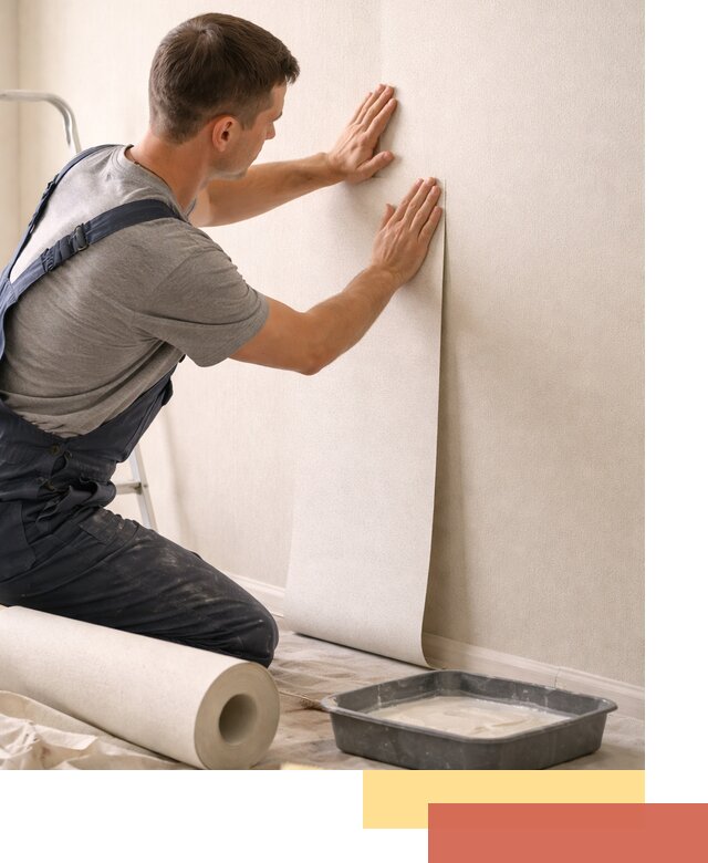 Поклейка флизелиновых обоев в волжском качественно и быстро