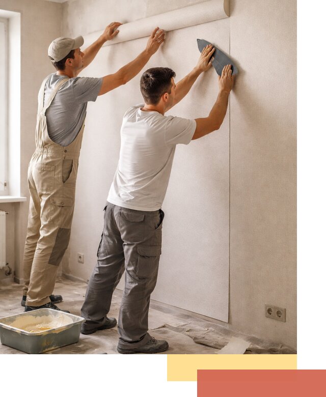 Поклейка виниловых обоев в волжском профессионально и качественно