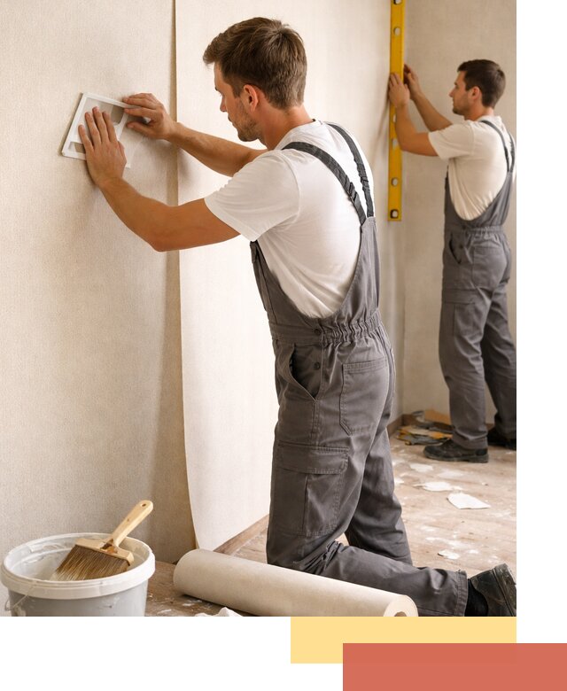 Поклейка бумажных обоев в волжском качественно и недорого