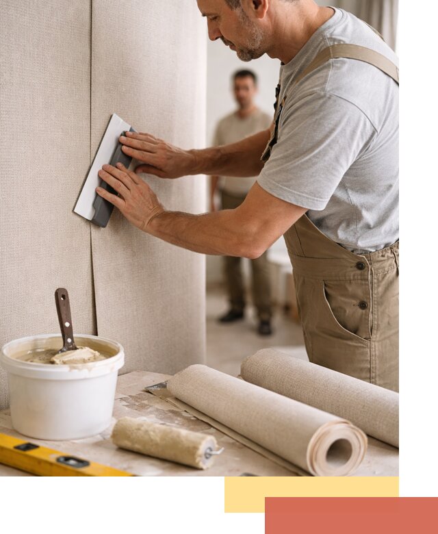 Поклейка текстильных обоев в волжском профессионально и аккуратно