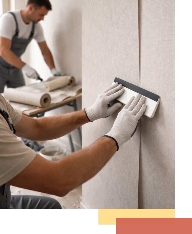 Поклейка обоев под покраску в волжском профессионально и быстро