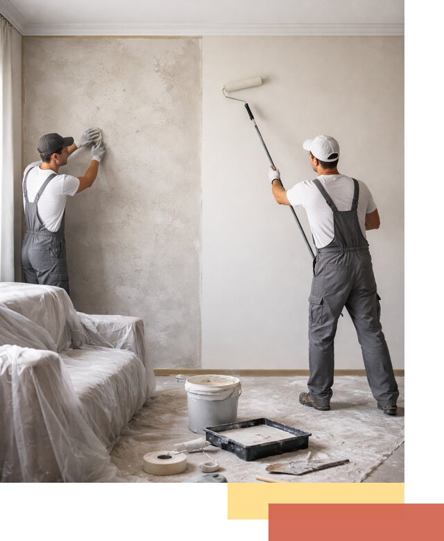 Покраска стен антивандальной краской в волжском