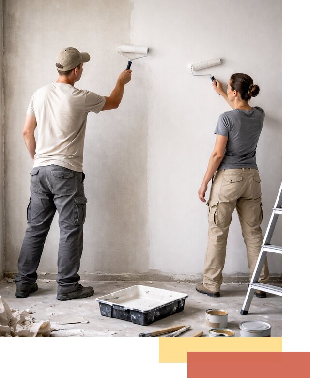 Окраска стен по стеклохолсту в волжском качественно и долговечно