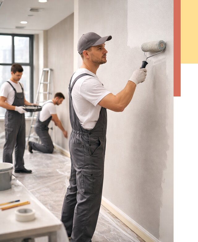 Покраска стен в офисе в волжском от 8611 руб. — быстро и недорого | ОТДЕЛОЧНИК-Влж