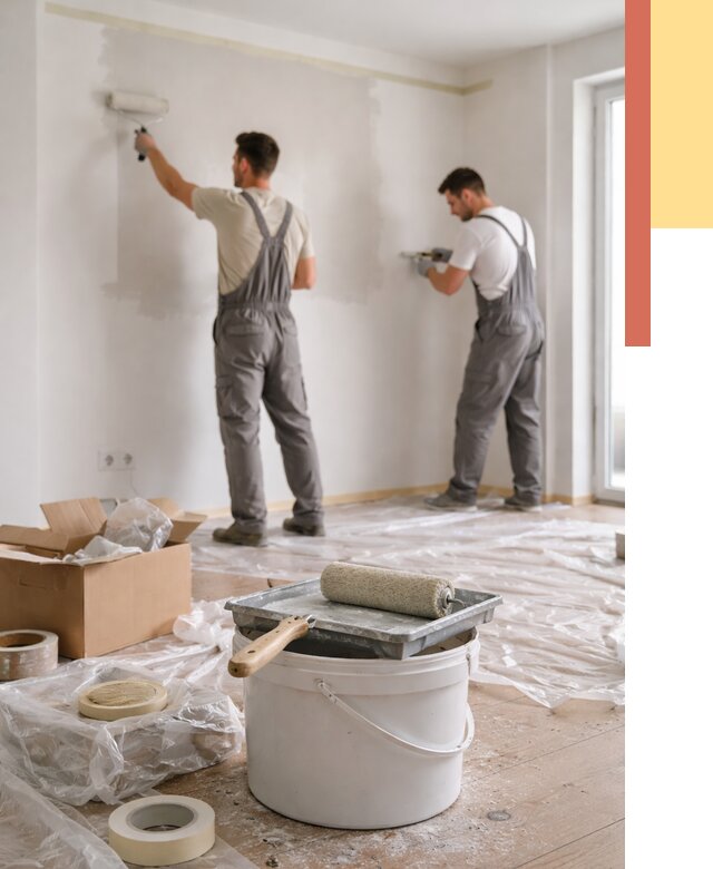 Покраска стен в квартире в волжском от 2533 руб/м2 — быстро и недорого | ОТДЕЛОЧНИК-Влж