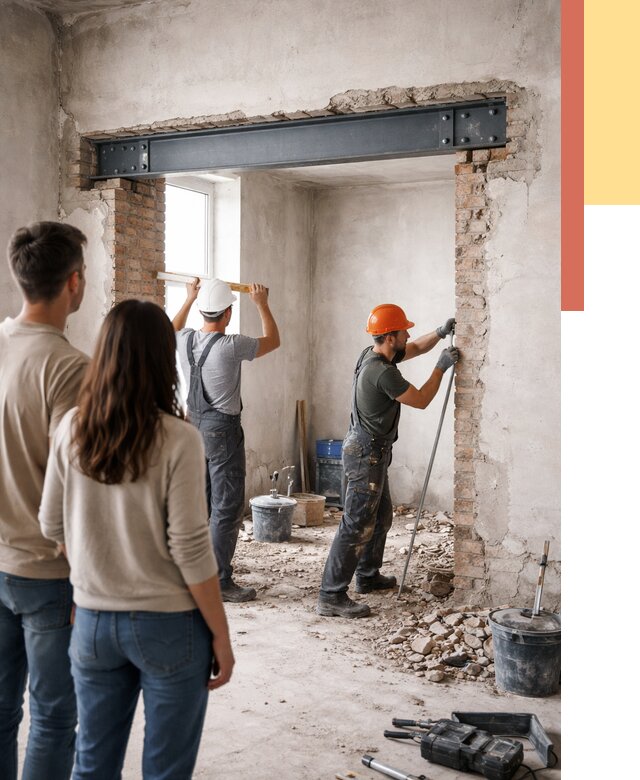 Усиление проема в стене в волжском от 9624 руб. — усиление дверного проема металлоконструкцией | ОТДЕЛОЧНИК-Влж