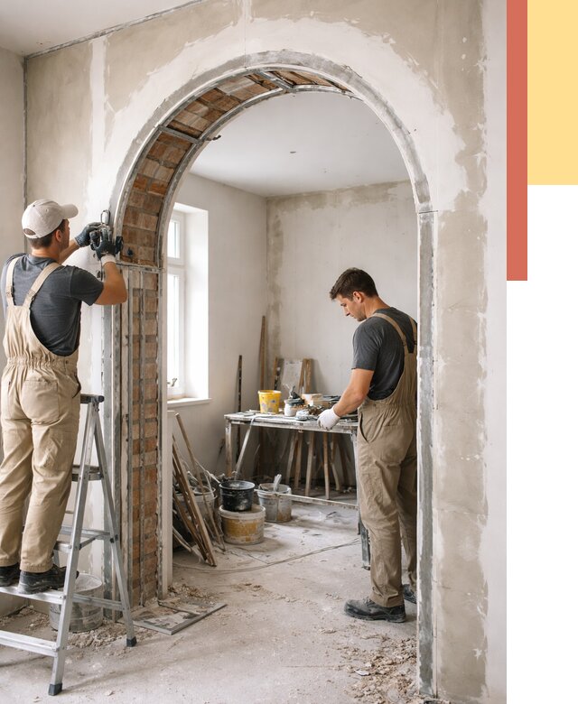 Устройство арочного проема в волжском от 9624 руб. под ключ — быстро и недорого | ОТДЕЛОЧНИК-Влж