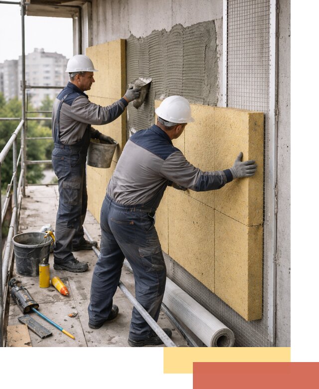 Утепление стен зданий и домов в волжском качественно и надежно