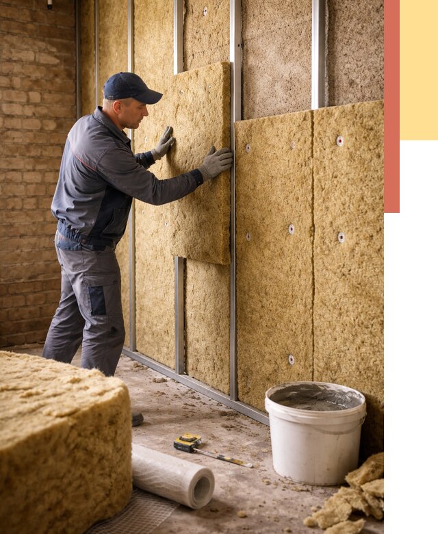 Утепление стен минватой в волжском от 1368 руб./м2 — недорого и быстро | ОТДЕЛОЧНИК-Влж