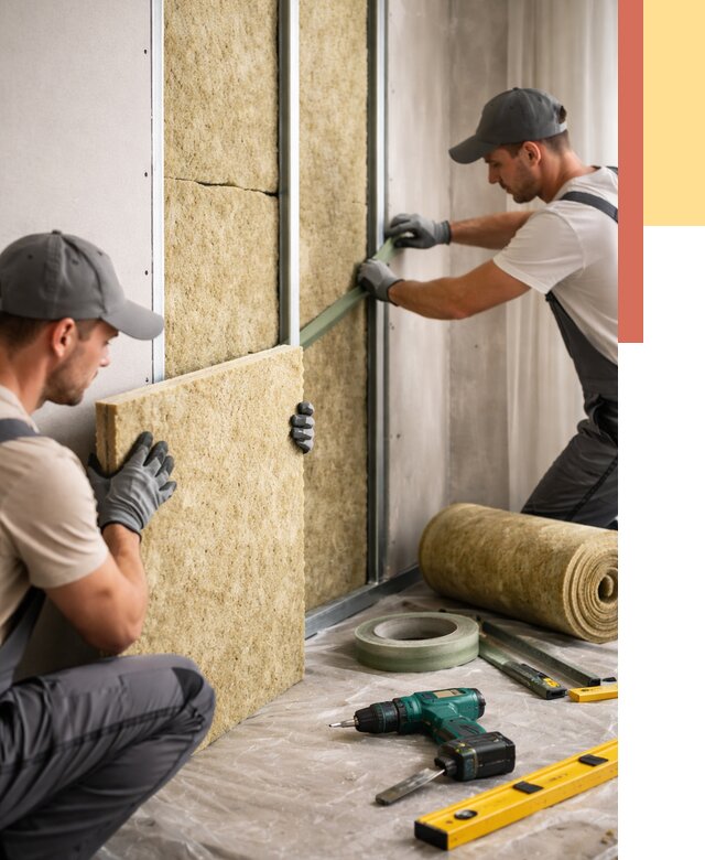 Шумоизоляция стен в волжском под ключ от 1874 руб. | ОТДЕЛОЧНИК-Влж