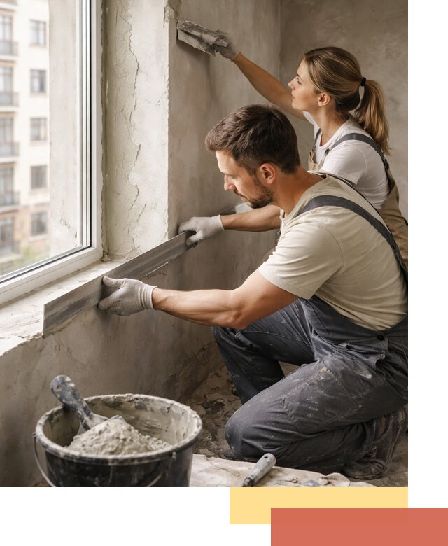 Штукатурка откосов дверей и окон профессионально в волжском