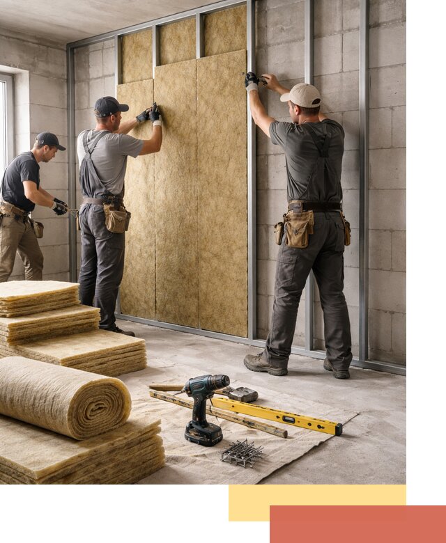 Шумоизоляция перегородок из блоков в волжском — монтаж и защита шумоизоляцией