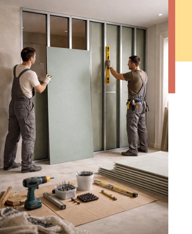 Перегородка из влагостойкого гипсокартона в волжском от 4862 руб. — монтаж под ключ | ОТДЕЛОЧНИК-Влж