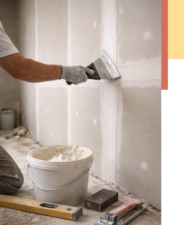 Шпаклевка перегородок из гипсокартона в волжском от 2533 руб. — услуги ОТДЕЛОЧНИК-Влж