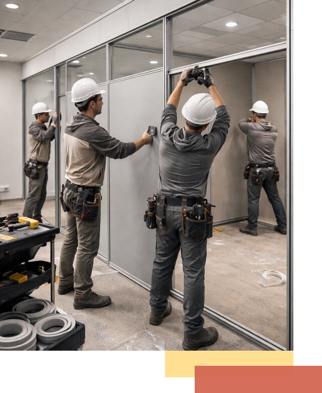 Мобильные офисные перегородки под ключ в волжском