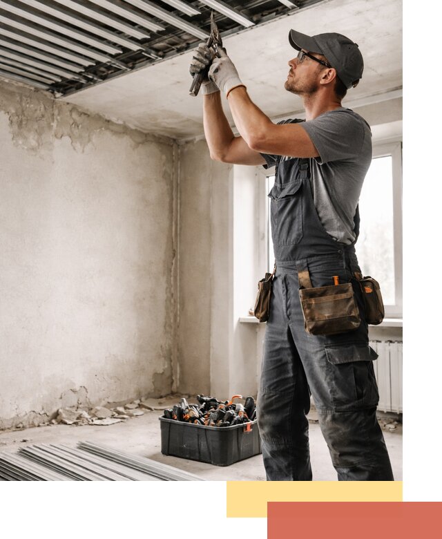 Демонтаж реечного потолка в волжском быстро и аккуратно