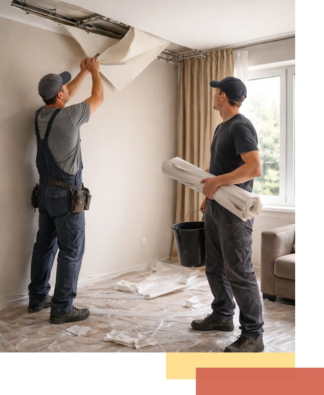 Демонтаж натяжного потолка в волжском быстро и аккуратно