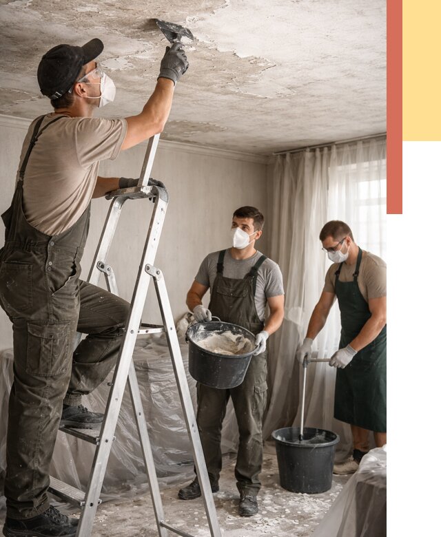 Удаление побелки с потолка в волжском от 2533 руб. быстро и недорого | ОТДЕЛОЧНИК-Влж