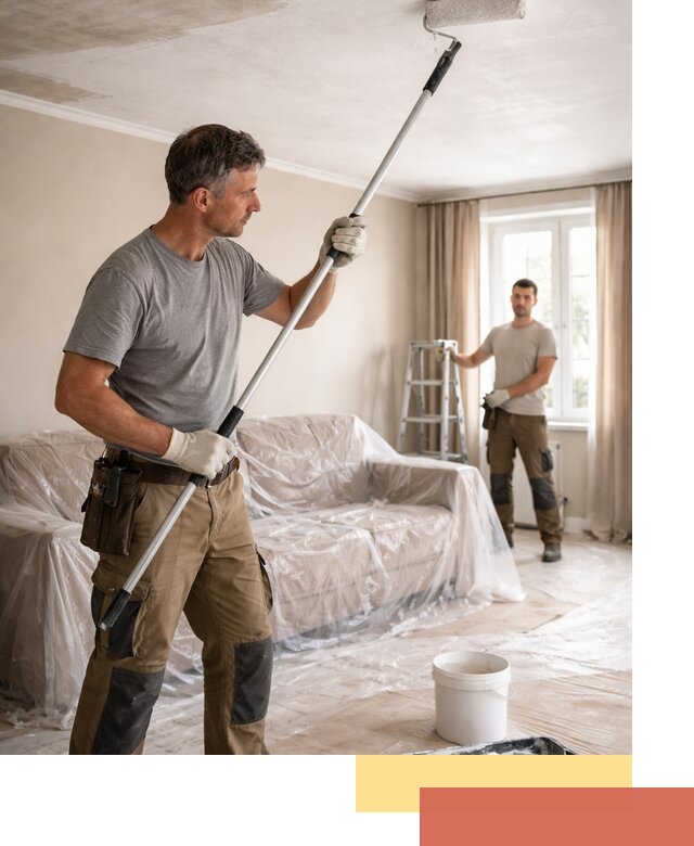 Грунтовка потолка в волжском — подготовка под покраску и отделку