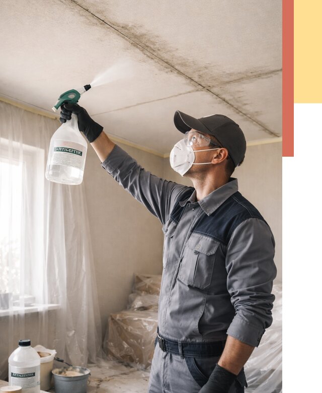 Антисептическая обработка потолка в волжском от 2533 руб. | ОТДЕЛОЧНИК-Влж