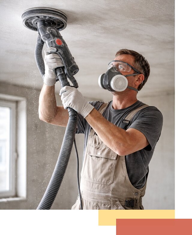 Шлифовка потолка в волжском — качественная подготовка под отделку