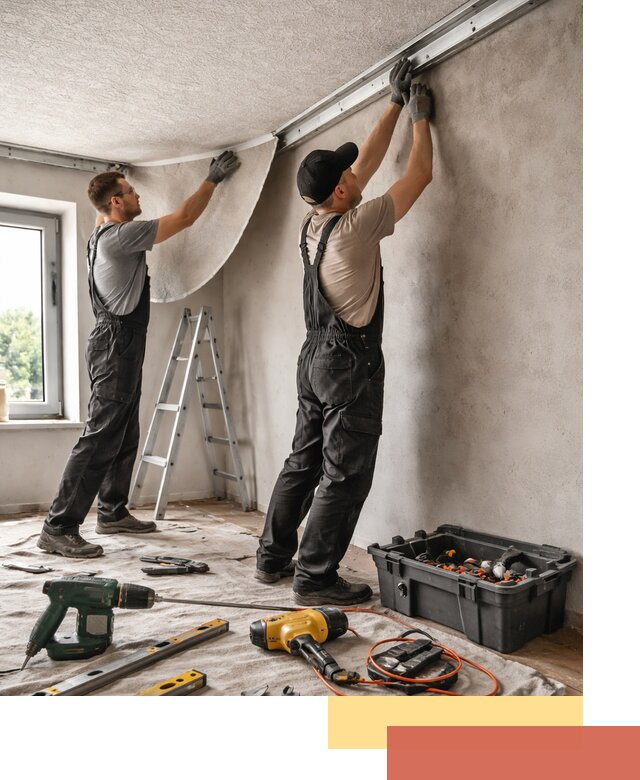 Монтаж фактурного натяжного потолка в волжском качественно и быстро