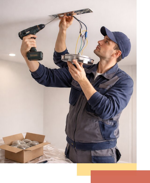 Установка люстры в натяжной потолок в волжском