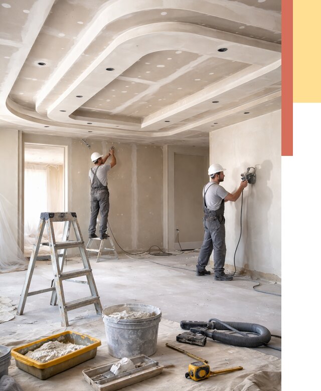 Многоуровневый потолок из гипсокартона в волжском от 760 руб. под ключ | ОТДЕЛОЧНИК-Влж