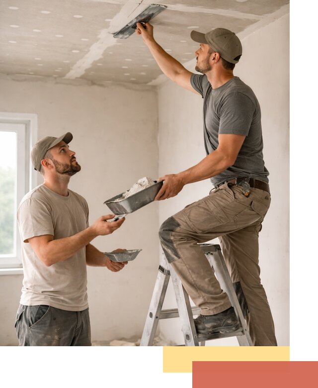 Шпаклевка потолка из гипсокартона в волжском качественно и быстро