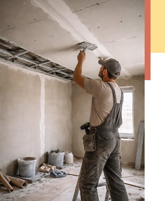 Ремонт потолка из гипсокартона в волжском от 658 руб./м² — быстро и недорого | ОТДЕЛОЧНИК-Влж
