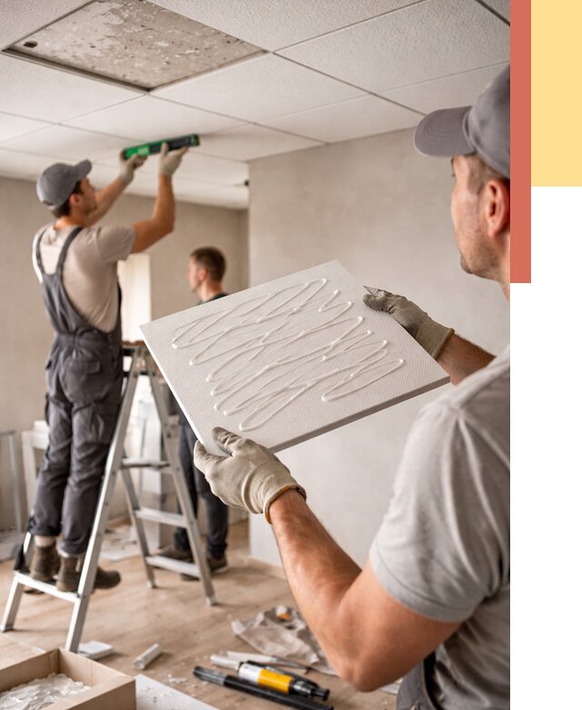 Монтаж потолочной плитки в волжском от 4559 руб. — быстро и недорого | ОТДЕЛОЧНИК-Влж